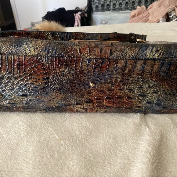 Brahmin Cedar Finley Carryall🤎💙 RARE HTF💎 - Picture 5 of 12